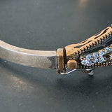 Vintage Ruby Hinge Bracelet
