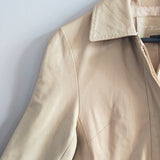 TRINA TURK Longline Leather Coat