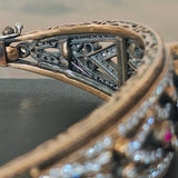 Vintage Ruby Hinge Bracelet