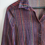 Vintage Metallic Stripes Shirt