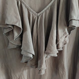 TRINA TURK Silk Ruffled Blouse