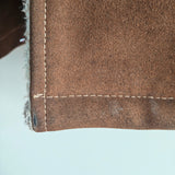 Vintage Suede Shearling Coat