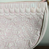 Sharif Legacy Marbleized Quilted Leather Rose Crossbody