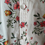 LAUREN CONRAD Floral Ruffled Blouse