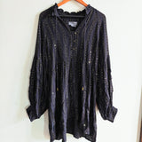 ANTHROPOLOGIE Quinn Sequined Tunic Blouse