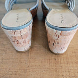 TAHARI Cork Wedges
