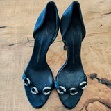 Vintage GUISEPPE ZANOTTI Silk Satin Heels