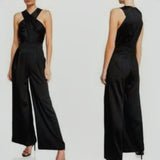 TAHARI Petra Satin Jumpsuit