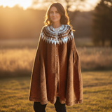 Vintage Handknit Cape