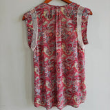 DANIEL RAINN Sleeveless Paisley Blouse