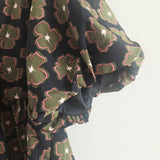 Floral Balloon Sleeve Top