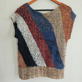 Rare Vintage Woven Leather Top