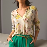 ANTHROPOLOGIE Floral Sweater
