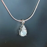 SS Topaz Pendant Necklace