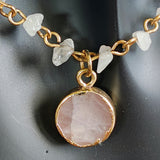 Rose Quartz Crystal Chip Bracelet/Anklet