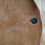 Vintage Distressed Leather Blazer