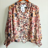Floral Metallic Thread Blouse