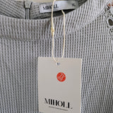 Waffle Knit Lace Sleeve Top