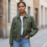 VINCE Military Bomber Jacket