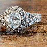 Vintage Quartz Art Deco Filagree Ring