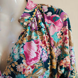 Vintage Floral Blouse