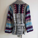 Vintage Belted Wrap Cardigan Sweater