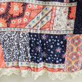 SPEECHLESS Junior's Mix Print Dress w/Necklace