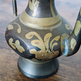 Vintage Etched Brass Coffee Set