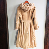 Vintage Hooded Long Coat