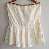 ANTHROPOLOGIE Verb by Pallavi Singhee Lace Tube Top