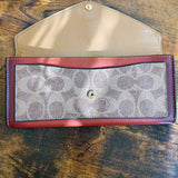 COACH Signature Color Block Slim Wallet