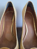 TORY BURCH Raffia Platform Pumps