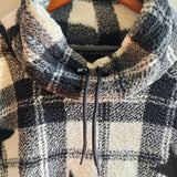 MARISSA OLIVIA Sherpa Fleece Cowl Neck Top