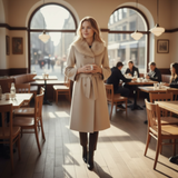 Vintage Wool & Fur Long Coat