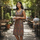 Vintage Paisley Dress