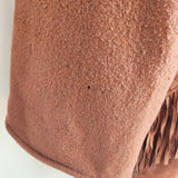 Vintage Fringed Wool Coat