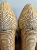 TORY BURCH Raffia Platform Pumps