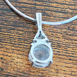 SS Topaz Pendant Necklace