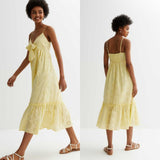 NEW LOOK Eyelet Midi Dress