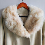 Vintage Wool & Fur Long Coat
