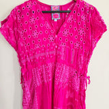 JOHNNY WAS Eyelet Kimono Dress