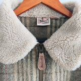 Vintage WOOLRICH Plaid Fleece Jacket