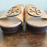 TORY BURCH Patti Patent Leather Wedge Sandals