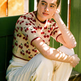 CIDER Cropped Cherry Sweater