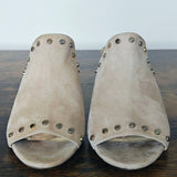 JIMMY CHOO Myla Studded Suede Mules