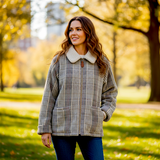 Vintage WOOLRICH Plaid Fleece Jacket