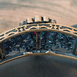 Vintage Ruby Hinge Bracelet
