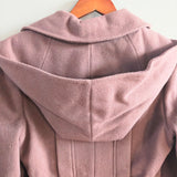 Vintage Safari-Style Wool Long Coat