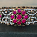 Vintage Ruby Hinge Bracelet