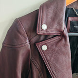 BCBGMAXAZRIA Miley Leather Moto Jacket